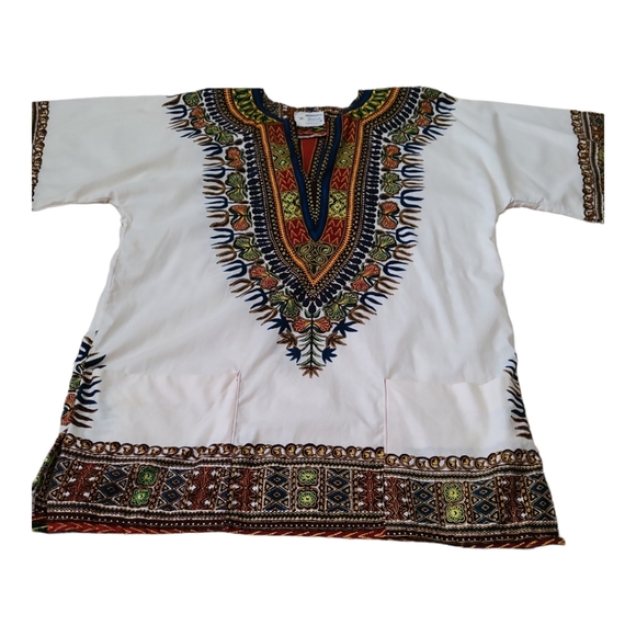Vintage 1970s Jamaican Dashiki Boho Chic - Picture 3 of 9